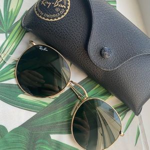 Ray Ban Round Metal Sunglasses